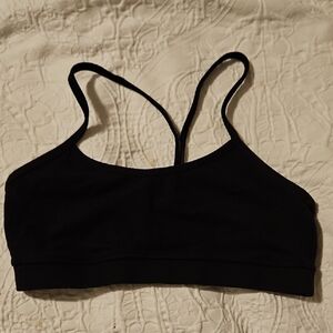 Size 6 Lululemon Flo Y black Sports Bra